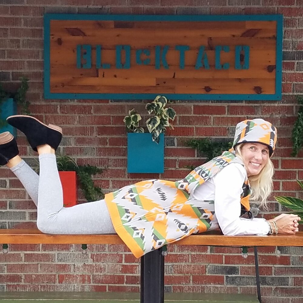 Vest Jacket - Pullover Style in Vintage Cotton Beacon - One Of A Kind